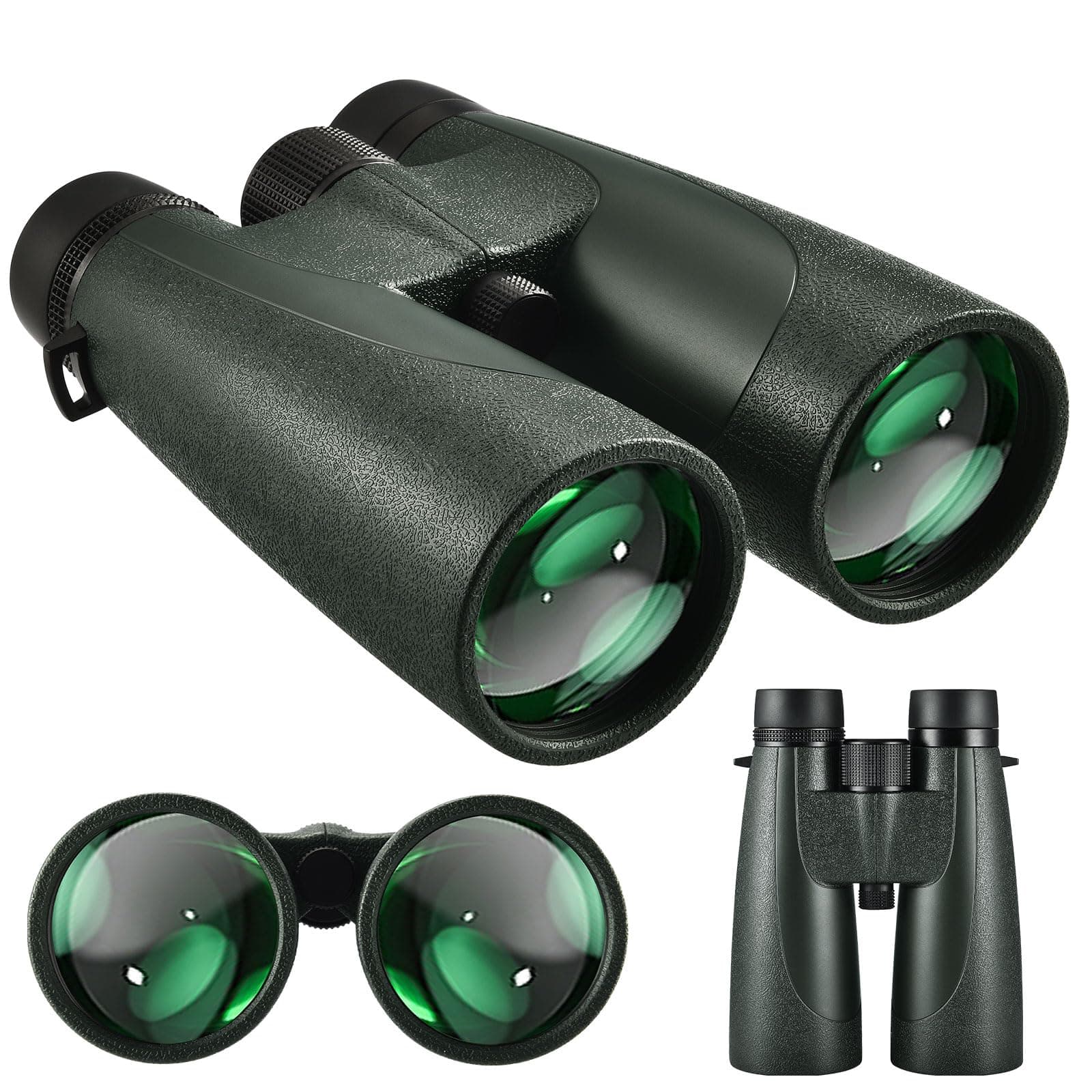 LUXUN Fernglas 15x56 mit hohem Lichtsammelvermögen, Fernglas Erwachsene wasserdicht, inklusive Tasche und Trageriemen, Ideal für Jagd