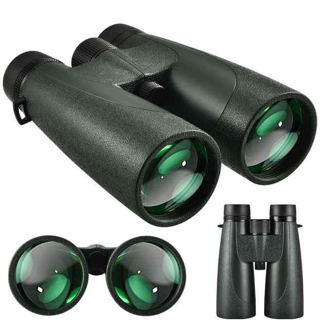 LUXUN Fernglas 15x56 mit hohem Lichtsammelvermögen, Fernglas Erwachsene wasserdicht, inklusive Tasche und Trageriemen, Ideal für Jagd