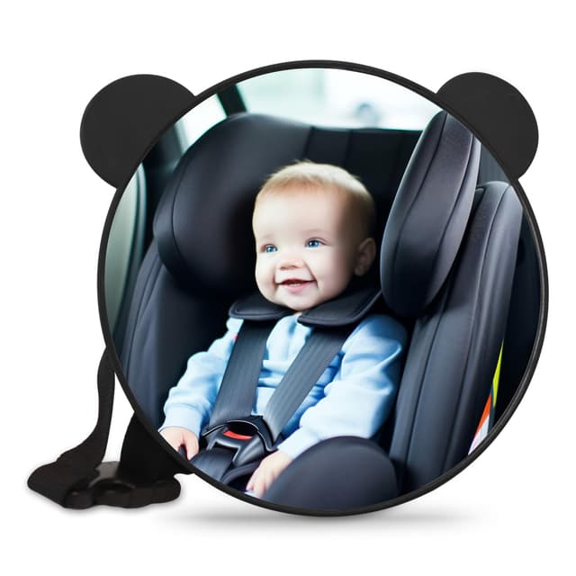 Zssxysm Baby Autospiegel, Spiegel Auto Baby Rückbank, Rücksitzspiegel Bruchsicher, Katze Kinderspiegel, Rückspiegel Konvexspiegel, Universeller Babyautospiegel für Rücksitz