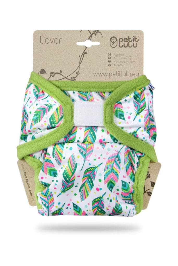 Petit Lulu XL Überhose (12-17 kg) für Stoffwindeln Klett (Indischer Sommer)