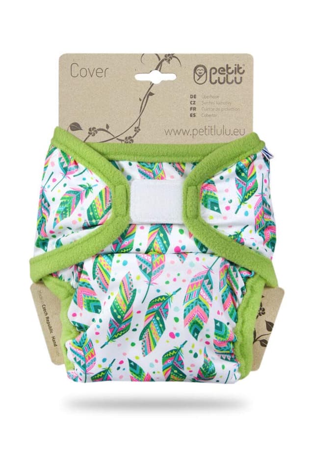 Petit Lulu XL Überhose (12-17 kg) für Stoffwindeln Klett (Indischer Sommer)