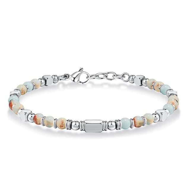 Boho Armband Damen, Natürliches Steine Armbänder für Frauen Party Weihnachten Geburtstag Jubiläum Abschluss Valentinstag Muttertag bunt