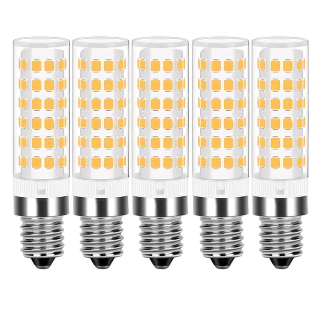 TIAFELNGLY E14 LED Maiskolben Lampen, 7W E14 Leuchtmittel Warmweiss LED Mais Glühbirnen 7W Lampen Ersatz für 50W 55W Halogenlampe, AC 220-240V,5er Pack 7w Maiskolben Led Lampe-5er Pack