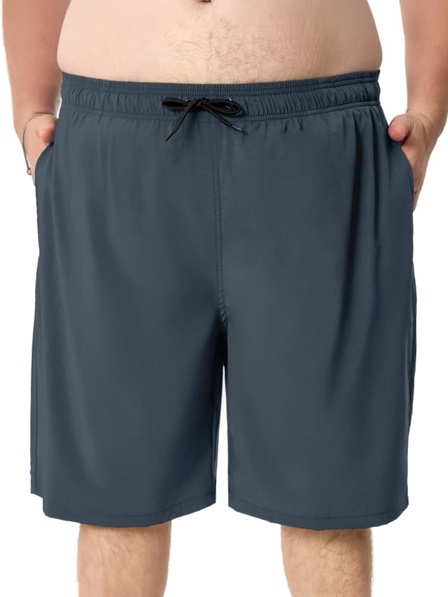 Arcweg Badehose Herren große Größen Übergrößen XXL-6XL, Boardshorts für Männer mit Netzfutter, Strand-Boardshorts, Badeanzug, Badeanzüge für Herren 3XL Große Größen Grau-1