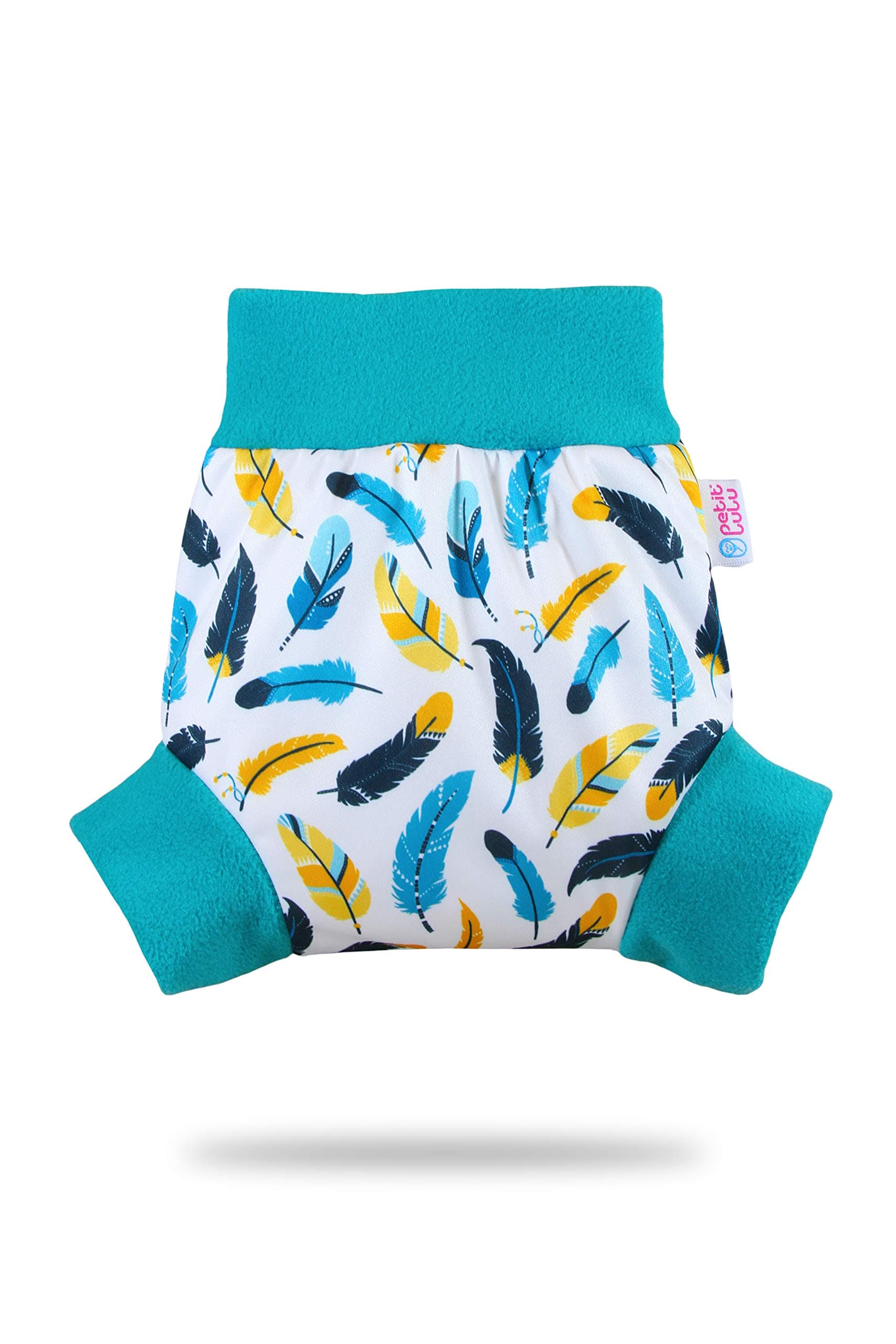 Petit Lulu Überhose (Schlupfüberhose) Größe XL (13kg +) für Höschenwindeln und Nachtwindeln (Gefieder)