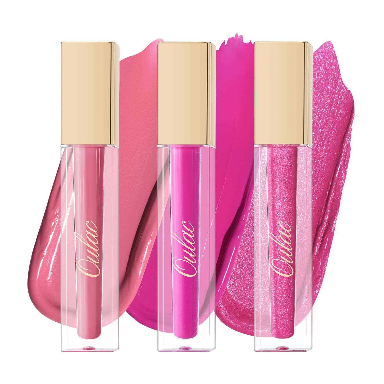 Oulac Lippenstift Set – Matt & Satin Finish, Flüssiger Matte Lippenstift & Cremiger Pflegestift, Hochpigmentiert, Langzeithaltbar, Vegan (M06+MS08+M25)