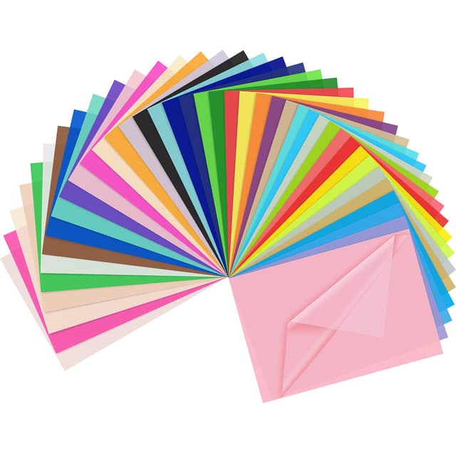 480 Blatt Transparentpapier Bunt, 40 Farben Seidenpapier Verpackungsmaterial, Seidenpapier 20x29 cm, Tissue Paper für Geburtstagsfeiern, Feiertage, Hochzeiten, Basteln, Dekoration