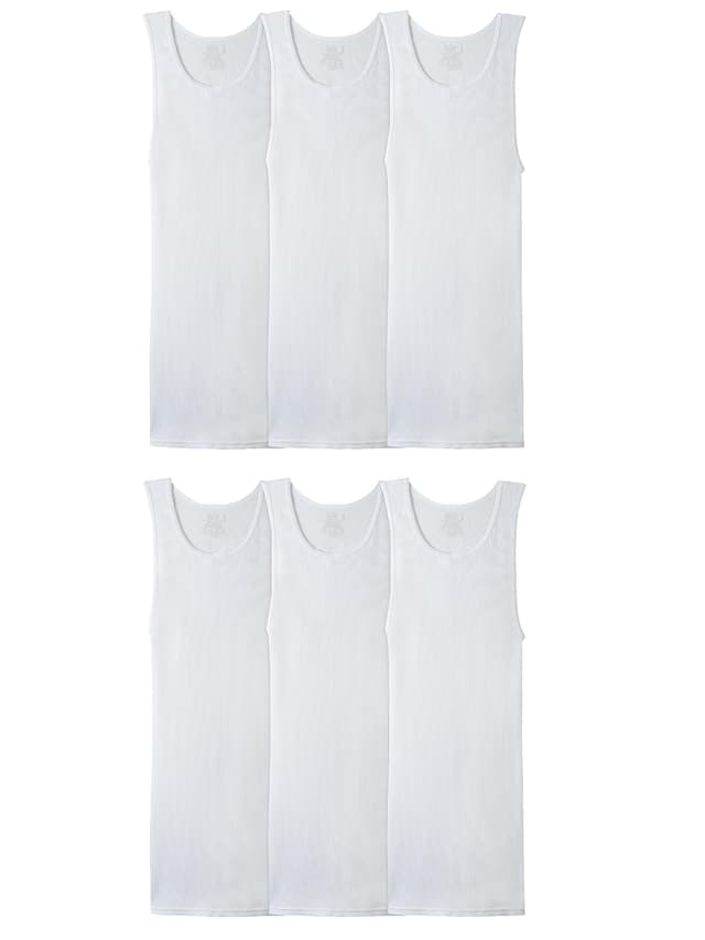 Fruit of the Loom Herren Unterhemd aus Baumwolle (Rundhalsausschnitt und A Baselayer-Shirt (6er Pack)