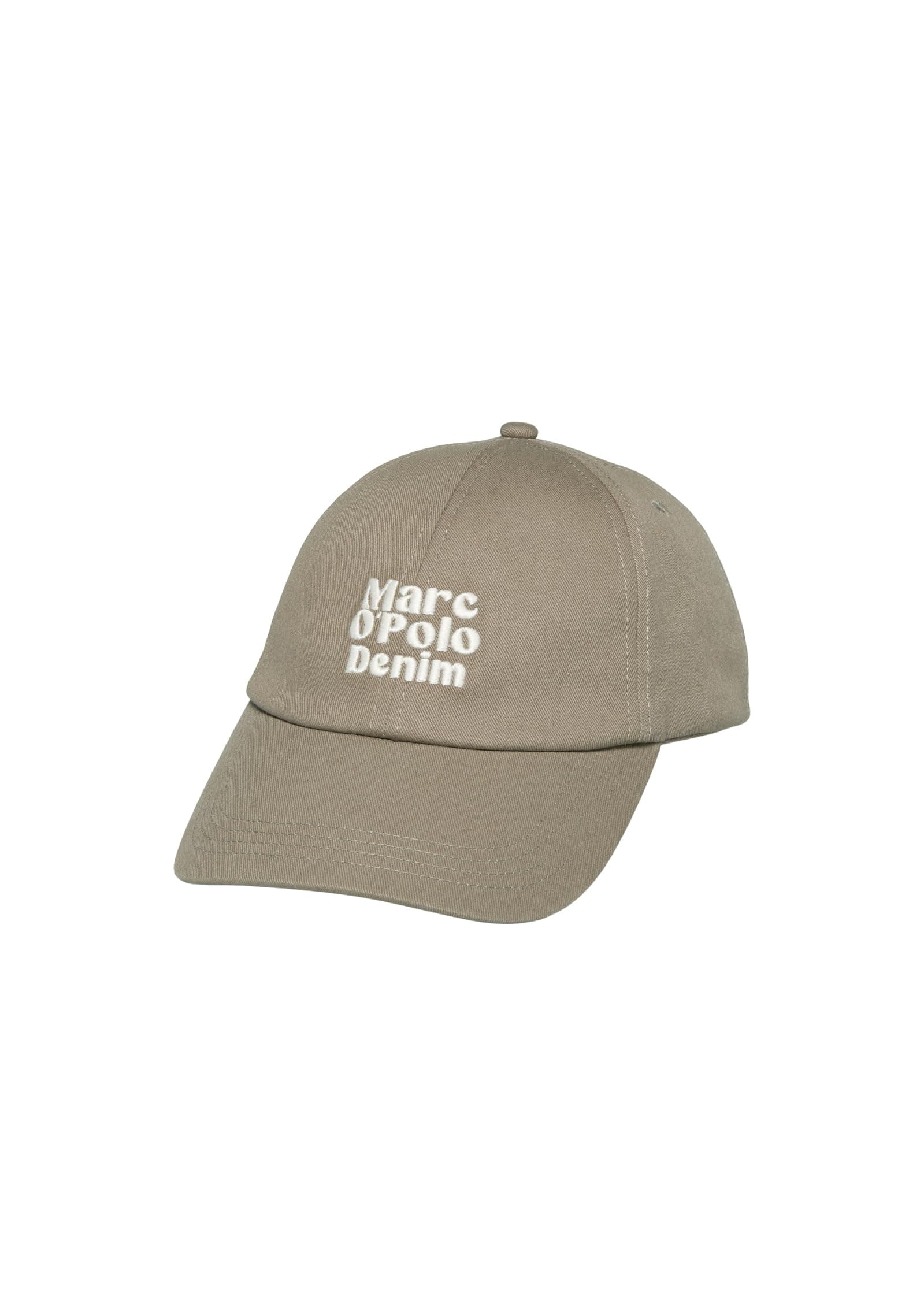 Marc O'Polo Denim Damen Cap aus Bio-Baumwolle mit Logo-Stickerei, Grün (Dusky Green), One Size