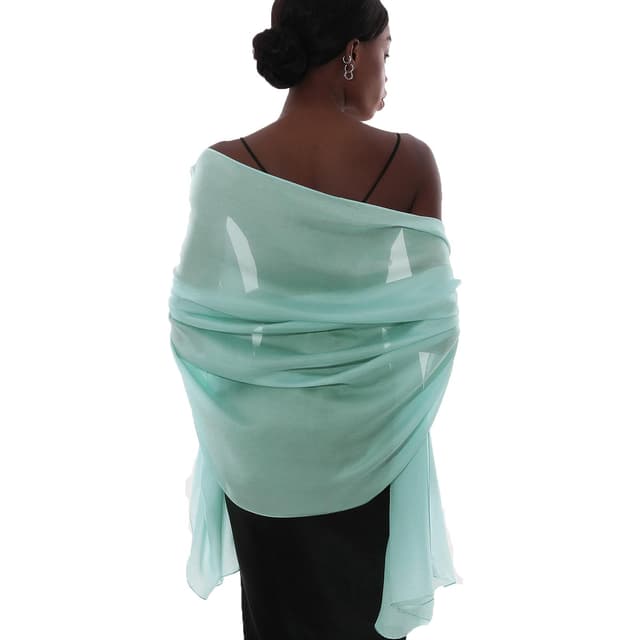 PIOYMEYA Stola Festlich für Abendkleid Damen Schals Tücher Sommer Dünn Schaltuch Pashmina Türkis