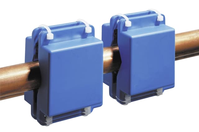 Maximex Spezial-Rohr-System 2er Set, einfache Montage, Magnet-Effekt, praktisches Doppelpack, passend für alle Rohre, Maße (BxHxT) 1er: 5x7x4,3cm
