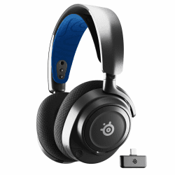SteelSeries Arctis Nova 7P Wireless Multi-Plattform Gaming-Headset– PS5,PC – Magnetische Neodym-Treiber– 2,4 GHz + Mischbarer Bluetooth-Sound – 38 Std. Akkulaufzeit– ClearCast Gen 2 KI-Mik Angebot bei HelloDeals