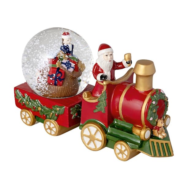 Villeroy & Boch – Christmas Toy's Schneekugel Zug Bunt, Weihnachtsdekorationen, Deko Weihnachten, Zug als Schneekugel, Schneekugelzug, Porzellan und Glas