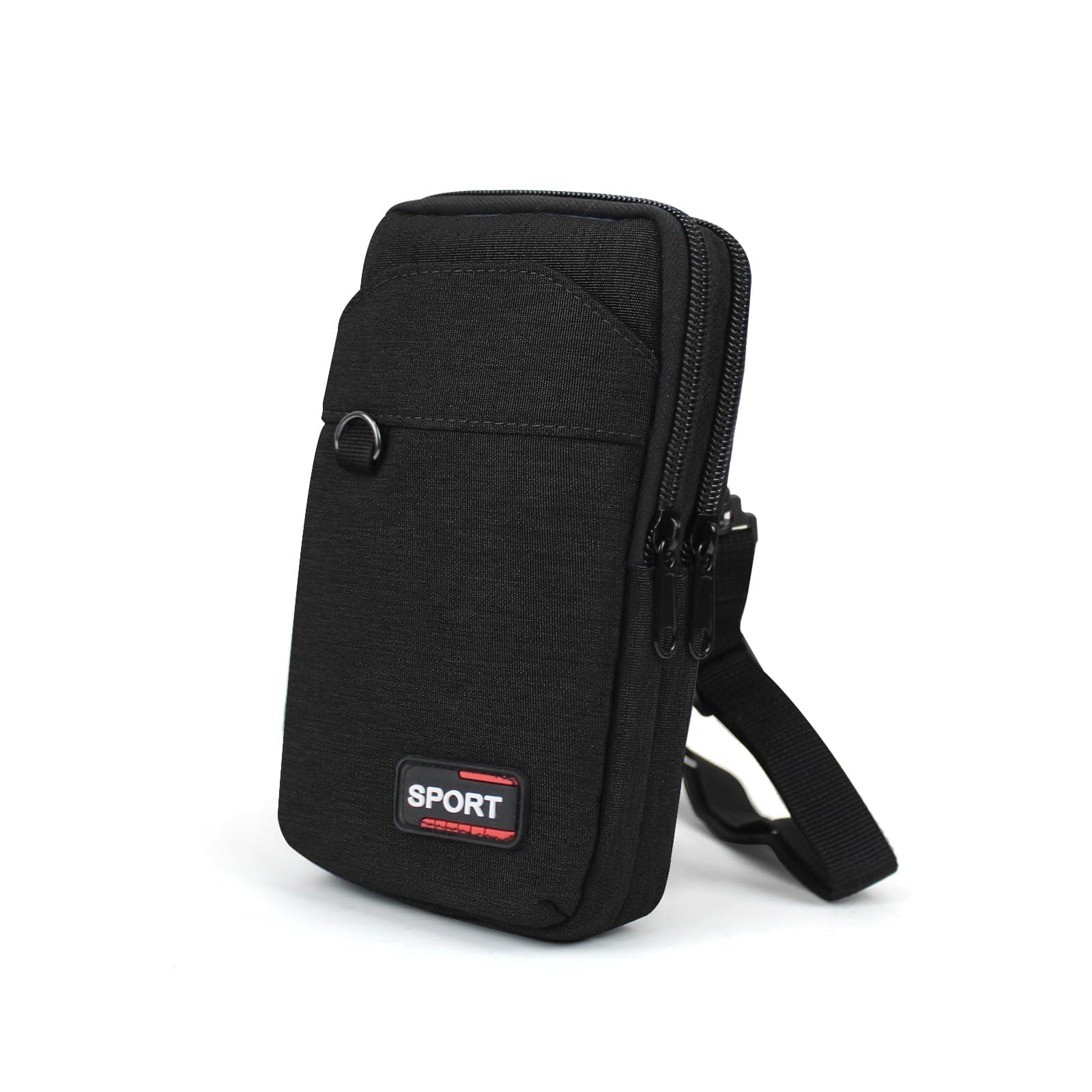 AfitLulu 7-Zoll Umhängetasche Herren Klein 3-Lagen Taschen Handytasche zum Umhängen Herren, Handy Umhängetasche Herren mit Abnehmbaren und Verstellbaren Schultergurten für Wandern Sport