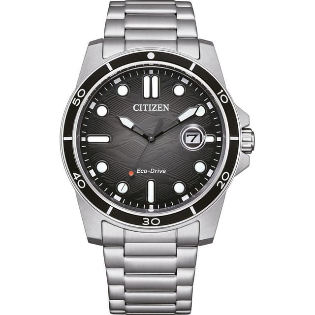 CITIZEN Herren Analog Quarz Uhr mit Edelstahl Armband AW1816-89E