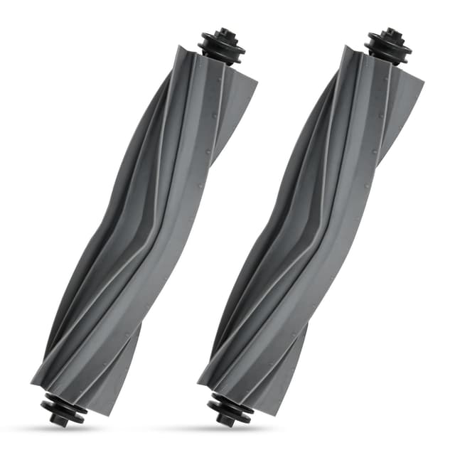 2 Stück Hauptbürste Zubehör für Dreame X40 Ultra / L10s Ultra / L40 Ultra / L10s Ultra Gen 2 / L10s Pro Ultra Heat / D10 Plus Gen 2 Saugroboter, Gummi Bürste Ersatzteile