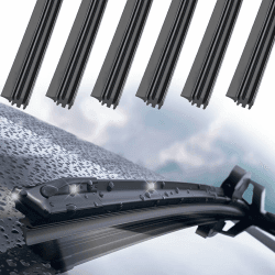 6 Stück Scheibenwischer Gummi, Universal Ersatzwischblätter Replacement Gummistreifen für Scheibenwischer, Hochwertiges Wischergummi, Passend für Die Meisten Autos, Scheibenwischers Gummi Ersatz 800mm Angebot bei HelloDeals