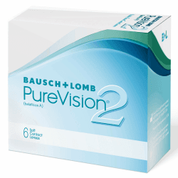 Bausch + Lomb PureVision 2 Monatslinsen, sehr dünne sphärische Kontaktlinsen, weich, 6 Stück / BC 8.6 mm / DIA 14 / -3,25 Dioptrien -3.25 Dioptrien 8.6 Millimeter 14 Millimeter 6 Angebot bei HelloDeals