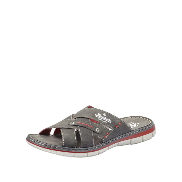 Rieker Herren Pantolette 45 EU Grau