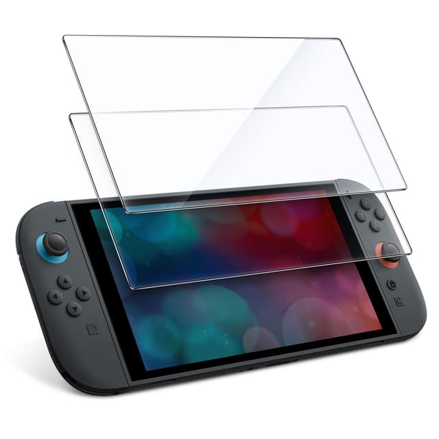 JETech Schutzfolie für Nintendo Switch 2 2025, 9H Gehärtetes Glas Displayschutz, Anti-Kratzer, HD Klar, 2 Stück