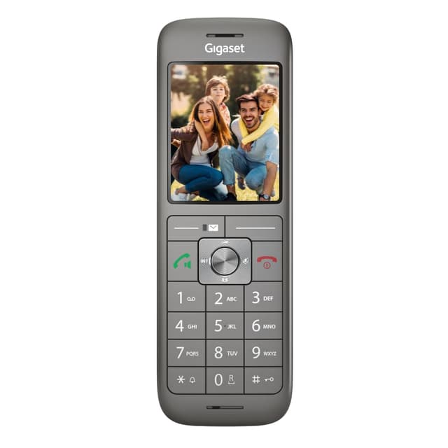 Gigaset CL660HX - design DECT-Mobilteil mit Ladeschale - Fritzbox-kompatibel - hochwertiges Schnurloses Telefon für Router und DECT-Basis, anthrazit-metallic [Deutsche Version] [Ohne Basis] anthrazit-metallic 1 Telefon Ohne Basis