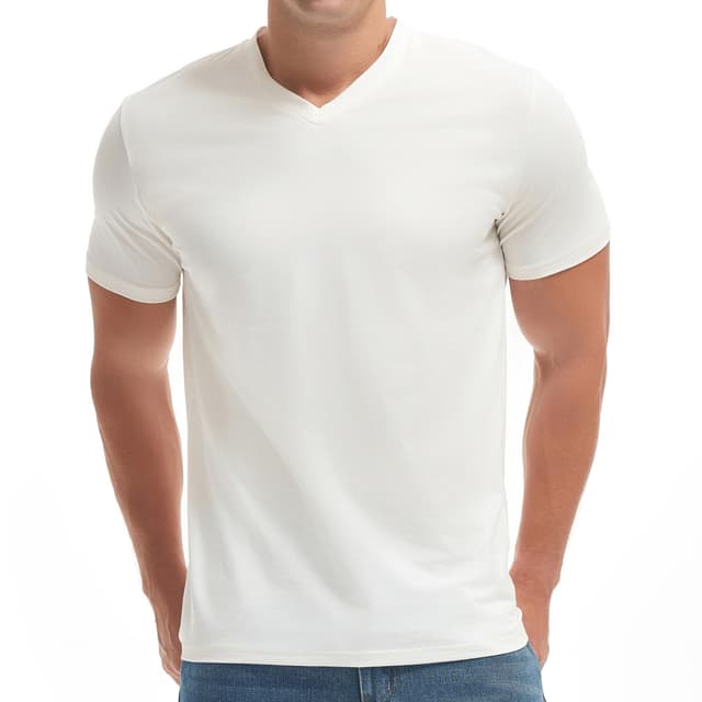 VEIISAR Premium V-Ausschnitt T-Shirts für Männer - modernen Fitted Tees V Neck Unterhemden
