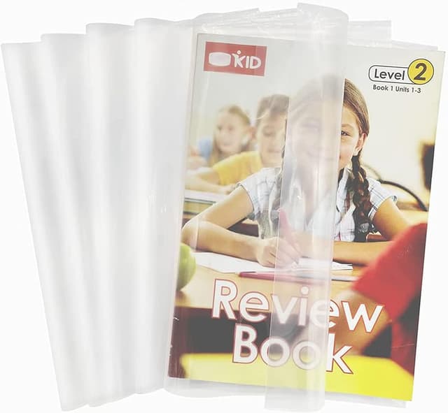 EULANT 10 Stück Schulbuchumschläge Transparent,Einstellbar Buchumschlag,Buchumschläge für Workbooks/Hardcover,Klares Heft-Hüllen Heftumschläge,Buch-Schoner Einband für Schule/Büro,B5