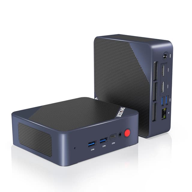 BOSGAME B95 Mini-PC, Intel Alder Lake-N95 Prozessor (bis zu 3,4 GHz), Windows 11 Pro Mini-Computer, 8 GB RAM, 256 GB SSD, Business Mini-Desktop-PC, HDMI/WLAN/Bluetooth/WOL/Automatisches Einschalten B95/N.95/8G/256G