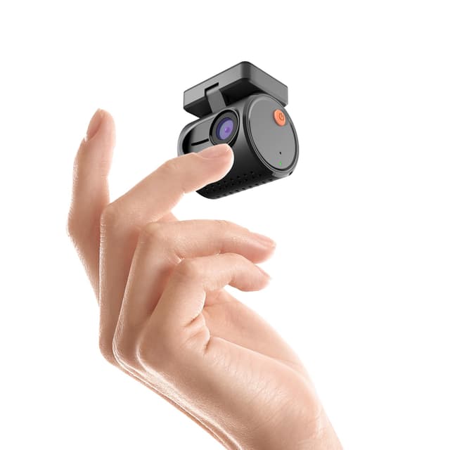 Winzige Dashcam, KAWA 2K1296P QHD Tiny Dashcam Auto - WDR/3D DNR mit Super Nachtsicht, Loop-Aufnahme und Notfallaufnahme, App-Steuerung, 2025 Neu Auto Kamera Braun