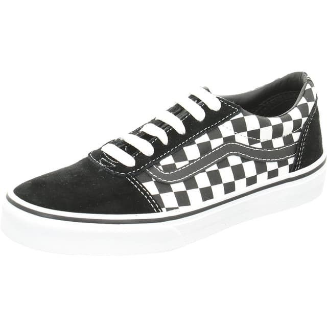 Vans Mädchen Ward Sneaker, Spring Glitter White, 34 EU 24.5 EU Checkered Black True White