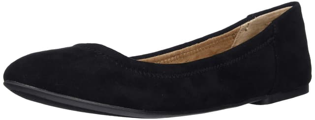 Amazon Essentials Damen Ballerinas Belice Zum Hineinschlüpfen, Marineblau Kunstleder, 40.5 EU Weit