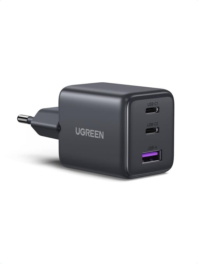 UGREEN USB C Ladegerät 30W 3-Port GaN II Netzteil iPhone Adapter PD Schnellladegerät Kompatibel mit iPhone 17, 17 Pro Max, 16, 15, 14, 13, 12, iPad, Galaxy S25, S24, S23, Pixel 9