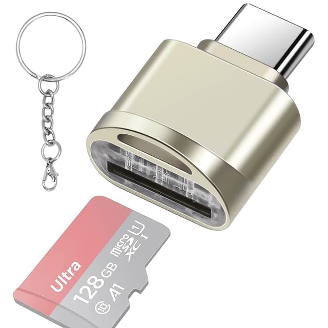 leizhan Speicherkartenleser, USB c Stick auf Micro SD/TF Kartenleser, Typ C OTG Speicherkartenleser Adapter für PC, Notebook, MacBook Air Pro, Galaxy, Huawei, Tablette