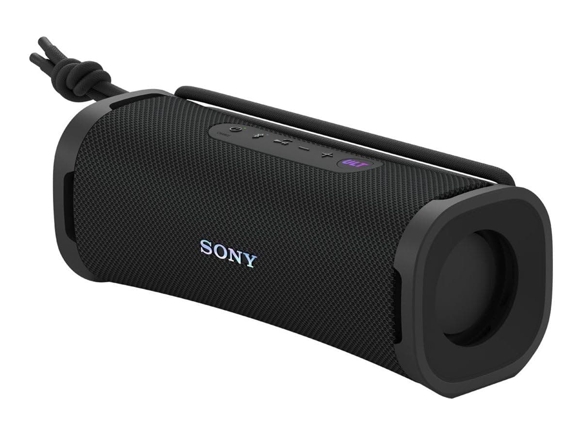Sony ULT Field 1 - Kabelloser tragbarer Bluetooth-Lautsprecher mit ULT Power Sound, kraftvollem Bass, IP67, wasserdicht, staubdicht, stoßfest, 12h Akku, klare Gesprächsqualität, Outdoor- Schwarz ULT Field 1 Schwarz