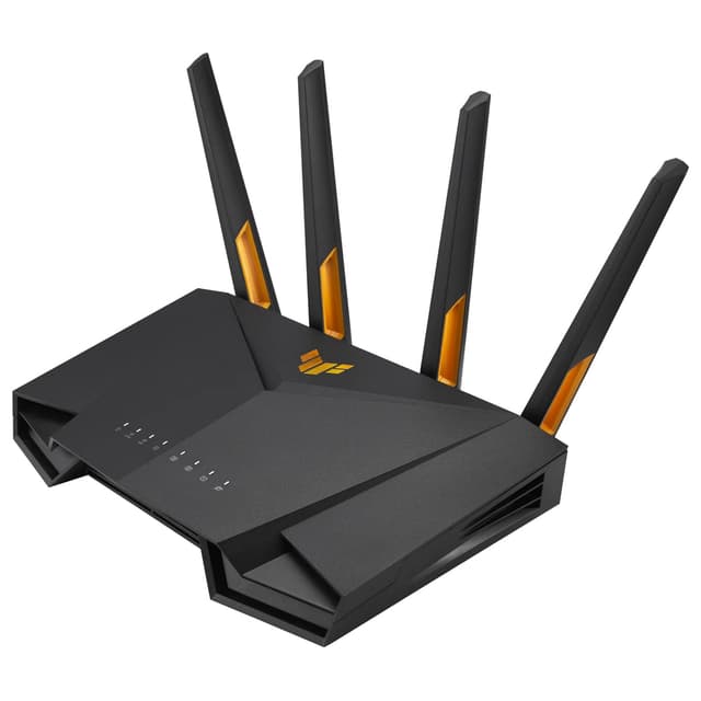 ASUS TUF Gaming AX3000 V2 Dual Band WLAN kombinierbarer Router (Tethering als 4G und 5G Router-Ersatz, WiFi 6, bis zu 3000 Mbit/s, Mobile Game Mode, 2,5Gbit/s Port, AiMesh, AiProtection Pro) TUF WiFi6 3.000 Mbit/s