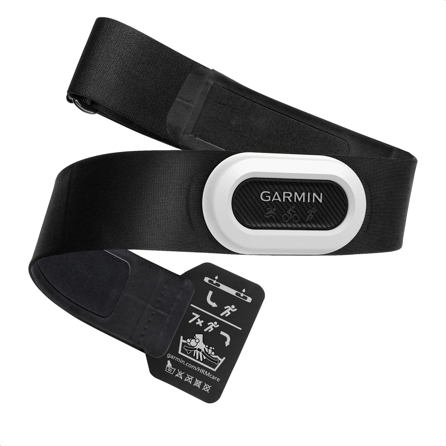 Garmin HRM-Pro Plus – Brustgurt zur Aufzeichnung von Herzfrequenz- und Laufeffizienzwerten wie Schrittfrequenz und Bodenkontaktzeit, Laufband, ANT+ und Bluetooth Technologie Single