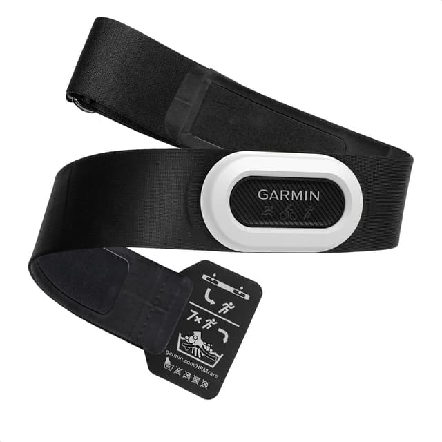 Garmin HRM-Pro Plus – Brustgurt zur Aufzeichnung von Herzfrequenz- und Laufeffizienzwerten wie Schrittfrequenz und Bodenkontaktzeit, Laufband, ANT+ und Bluetooth Technologie Single
