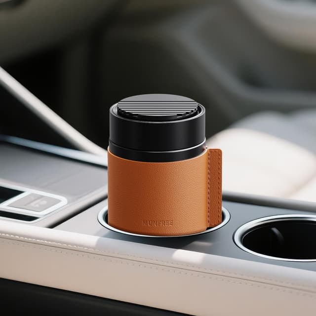 MUNFREE Lufterfrischer Auto Zubehör, Solide Aromatherapie Diffusor, Duftdose Auto Innendekorations, Rituals Autoduft Parfüm Balm für Schlafzimmer, Bäder, Büros und Reisen, Aroma-Ocean Car Scent