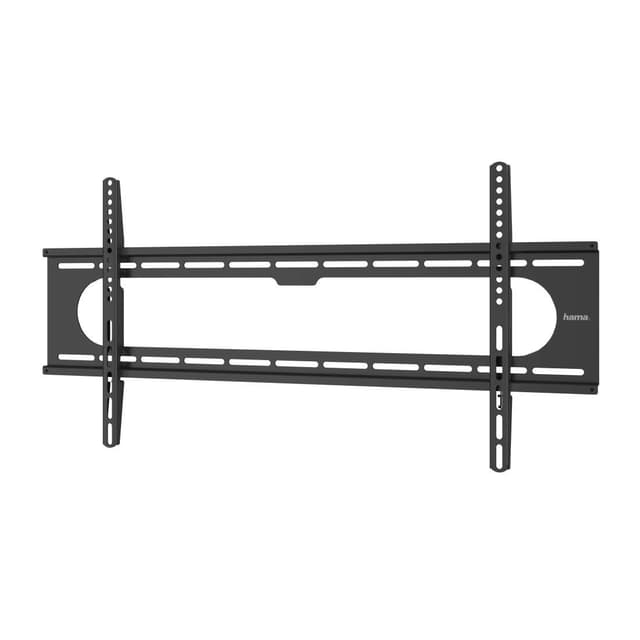 Hama TV Wandhalterung (37-90 Zoll TV Halterung für Fernseher bis zu 100kg, max. VESA 800x400, Feste Fernseh Wandhalterung mit minimalem Wandabstand, inkl. Fischer Dübel & Montageanleitung) schwarz Fest bis 90" schwarz