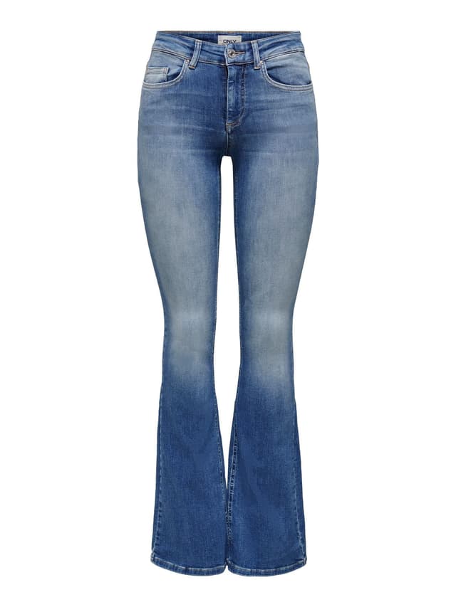 ONLY Female Flared fit Jeans ONLBLUSH Mittlere Taille Flared Jeans M / 30L Medium Blue Denim