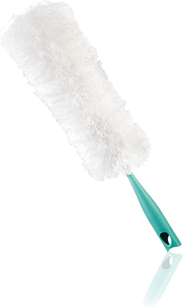 Leifheit waschbarer Staubwedel Duster XL mit antistatischen Mikrofasern gegen Staub, extra Langer Staubwischer auch für Heizkörper, Softer Staubfänger für alle Oberflächen, Click-System nicht waschbar Extragroß
