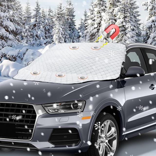 Akapola Frontscheibenabdeckung,Scheibenabdeckung Auto Winter,Ultra-Dick Autoabdeckung Winter Windschutzscheiben,Autoscheibenabdeckung,Windschutzscheibenabdeckung,Auto winterabdeckung Auto Abdeckung-L WF-XUEDANG-L