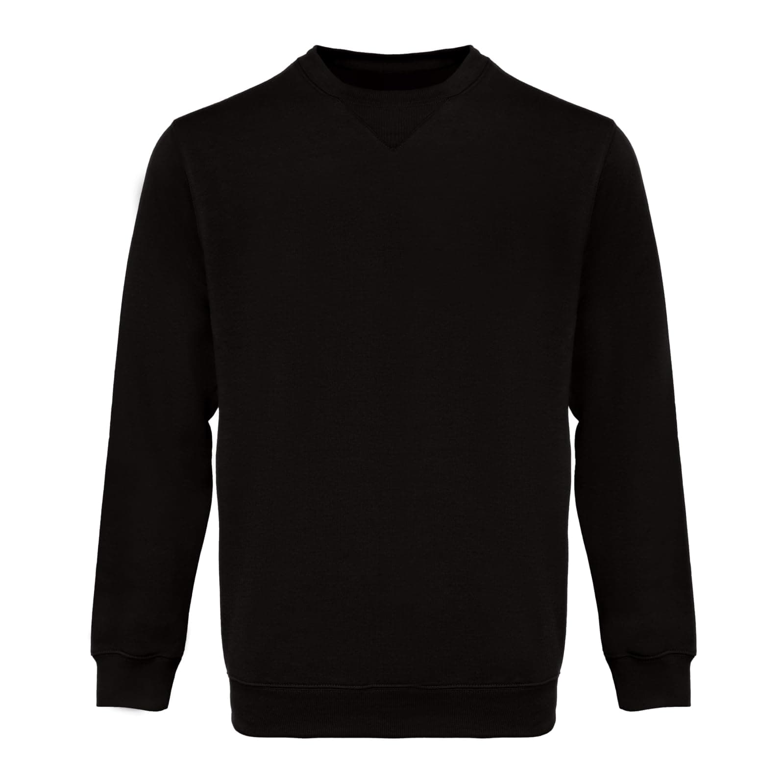 WORK IDEA Männer Crewneck Sweatshirt Arbeitskleidung Pullover Herren Basic Arbeitspullover Schwarz M