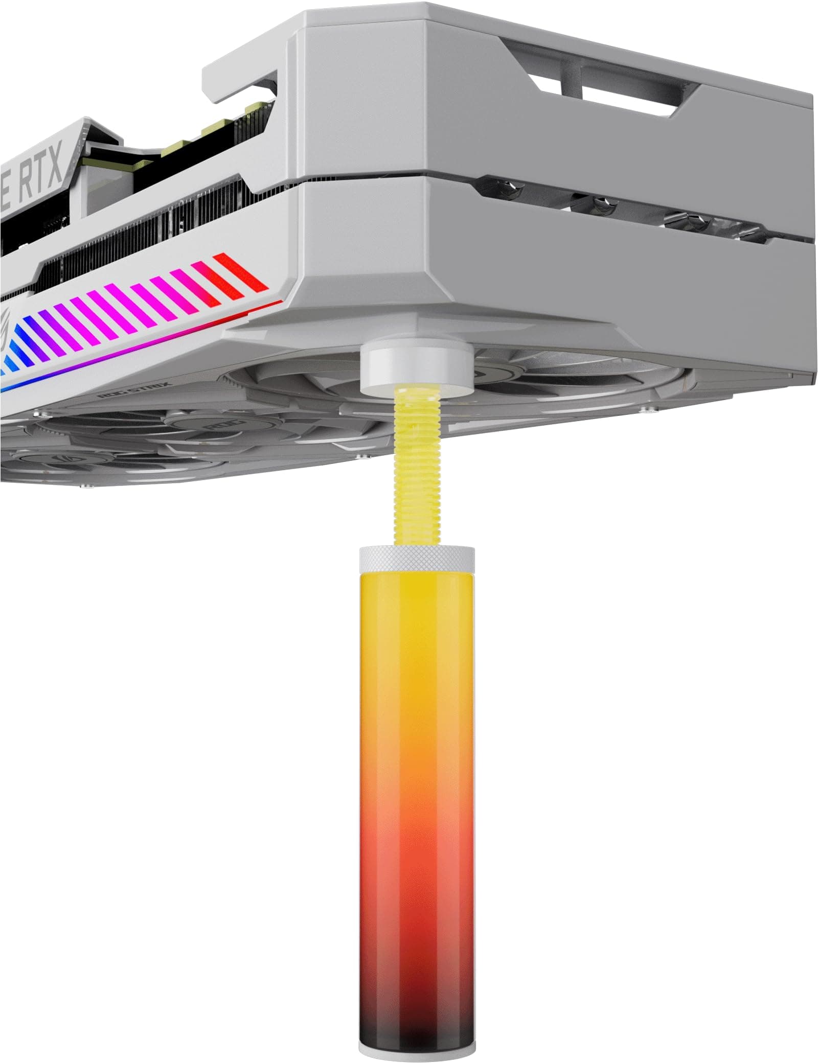 upHere Grafikkarten Halterung GPU Halterung ARGB Weiß,Grafikkarten Halter,Höhenverstellbar,Mit Magnet,(75-130mm),ARGB80T ARGB80T-(75-130mm) ARGB80T-5V ARGB