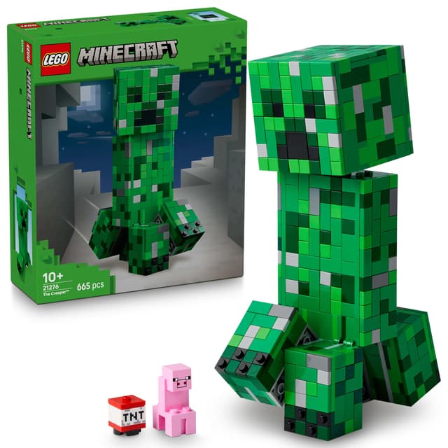 LEGO Minecraft Der Creeper - Gamer Spielzeug -Bewegliche Actionfigur - Interaktives Spielset mit TNT-Element - Kinder DIY Deko - Gaming Geschenk für Jungen, Mädchen & Teenager ab 10 Jahren - 21276