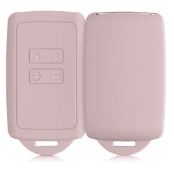 kwmobile Autoschlüssel Hülle kompatibel mit Renault 4-Tasten Smartkey Autoschlüssel (nur Keyless Go) - Silikon Schutzhülle Schlüsselhülle Cover in Altrosa matt Angebot bei HelloDeals