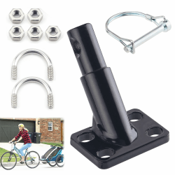 Fahrradanhänger Kupplung, Fahrrad Anhängerkupplung mit Sicherungsstift, Fahrrad Anhänger Koppler, Fahrradanhänger Kupplungen, Anhängerkupplung Fahrradhänger, für Hundeanhänger Anhänger Kinderanhänger Angebot bei HelloDeals