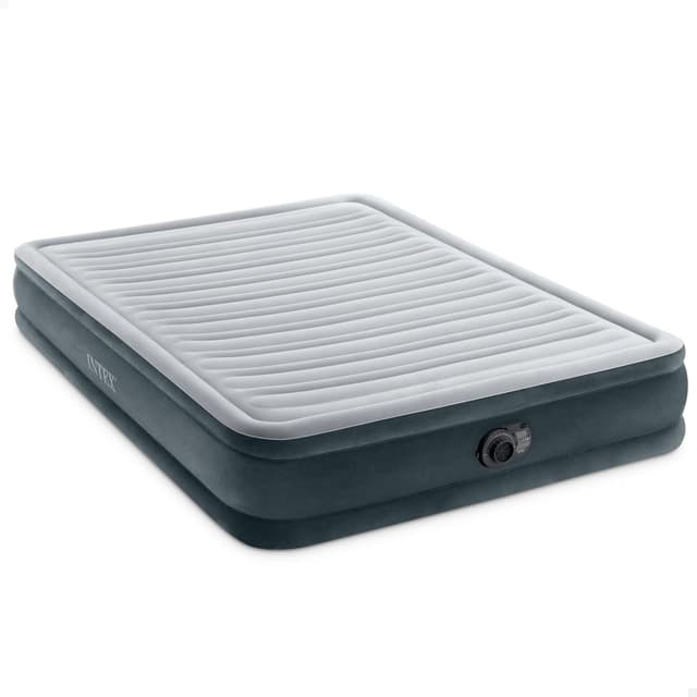 Intex Queen Comfort-Plüsch Luftbett mit Fiber-Tech RP, aufgeblasene Größe: 152 cm x 203 cm x 33 cm (67770ND)