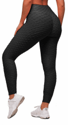 Memoryee Damen Honeycomb Leggings Geraffte Hintern Heben Hohe Taille Push Up Boom Booty Sport Leggings mit Bauchkontrolle Plus Größe Blickdichte Dehnbare Gym Yogahosen Angebot bei HelloDeals