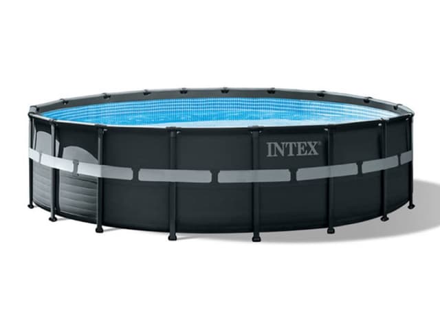 Intex 26330GN Frame Pool Set Ultra Rondo, Grau, 549 x 132 cm Single